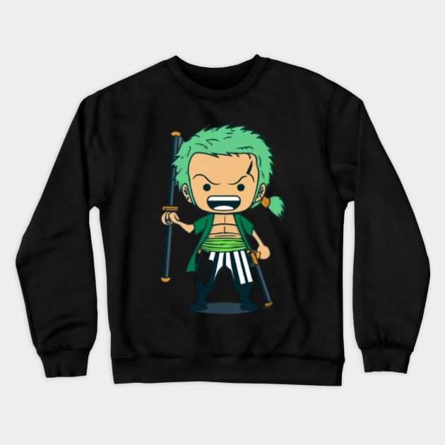 Zoro one piece Crewneck Sweatshirt by AKRAM DESIGNEZZ